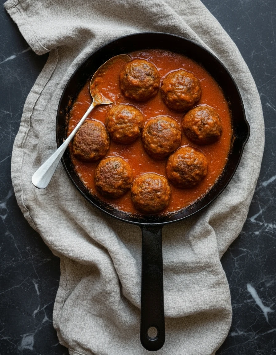 Polpette al sugo at Maccheroni in Rome