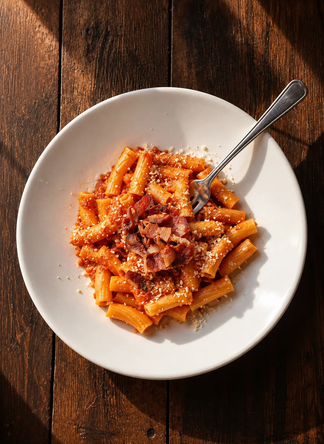 Filled pasta with sauce and radicchio